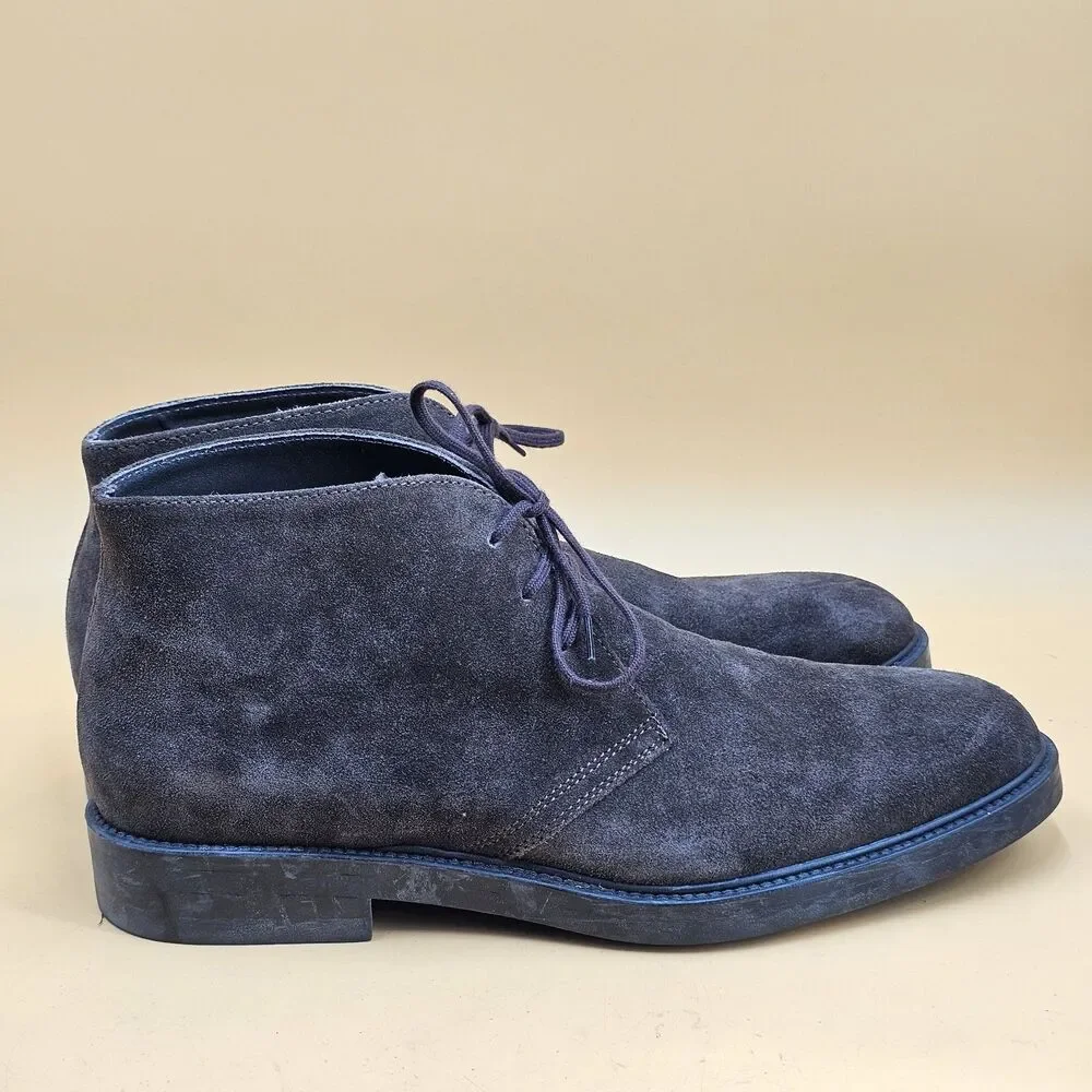 Men's Suede Chukka Boots Size 45 US 12 Brown Leather Desert Ankle Boot Tunisia